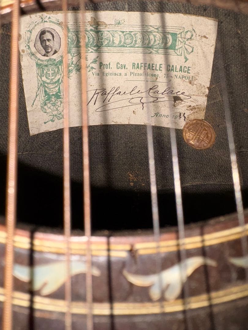 【希少】マンドリン　カラーチェ　ラファエレ　ラファエル　ケース　イタリア製