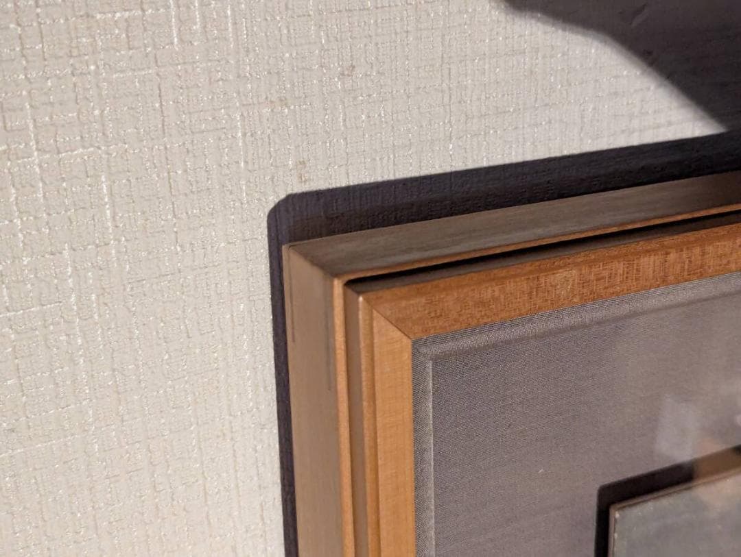 【真作】絵画　菊地養之助　日本画8号　馬と少年　冬の日の情景　箱・黄袋入　Z67