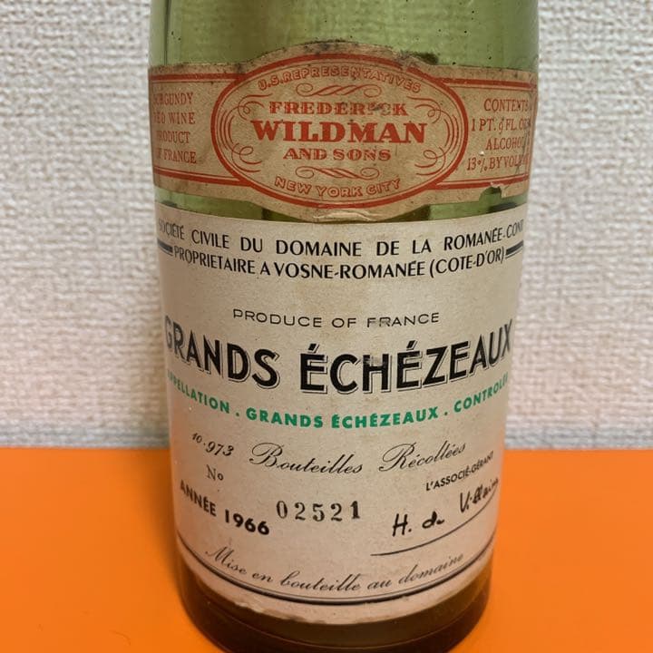 【超希少】DRC グランエシェゾー ロマネコンティ 空瓶　大依瑟索罗曼涅康蒂庄园