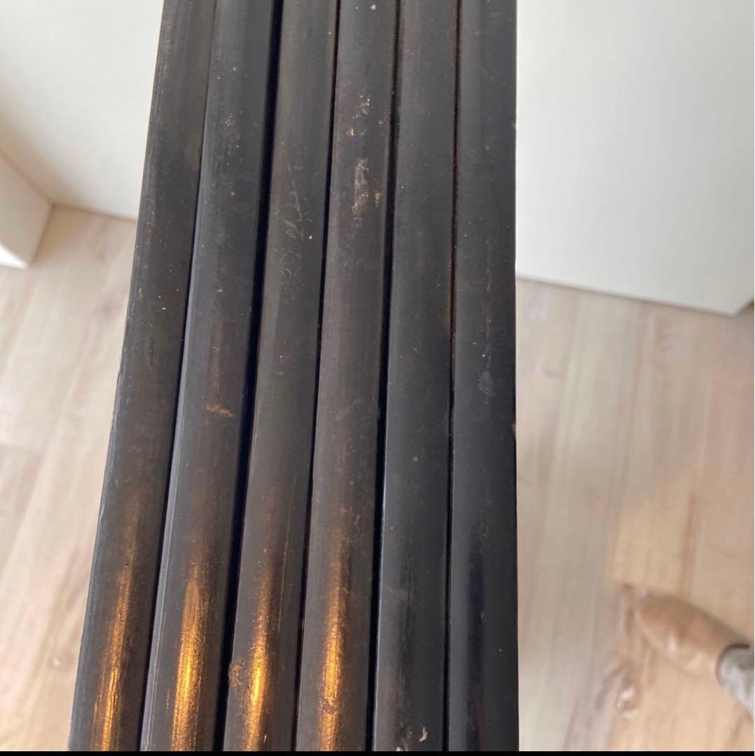 山水画 屏風 花柄裏面