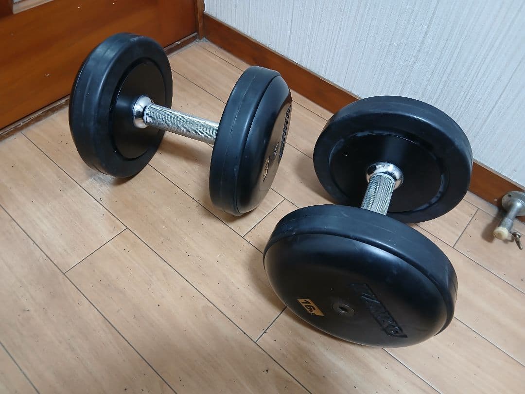 ①IVANKO(イヴァンコ) SDKR ダンベル(ラバー) 16kg x 1個