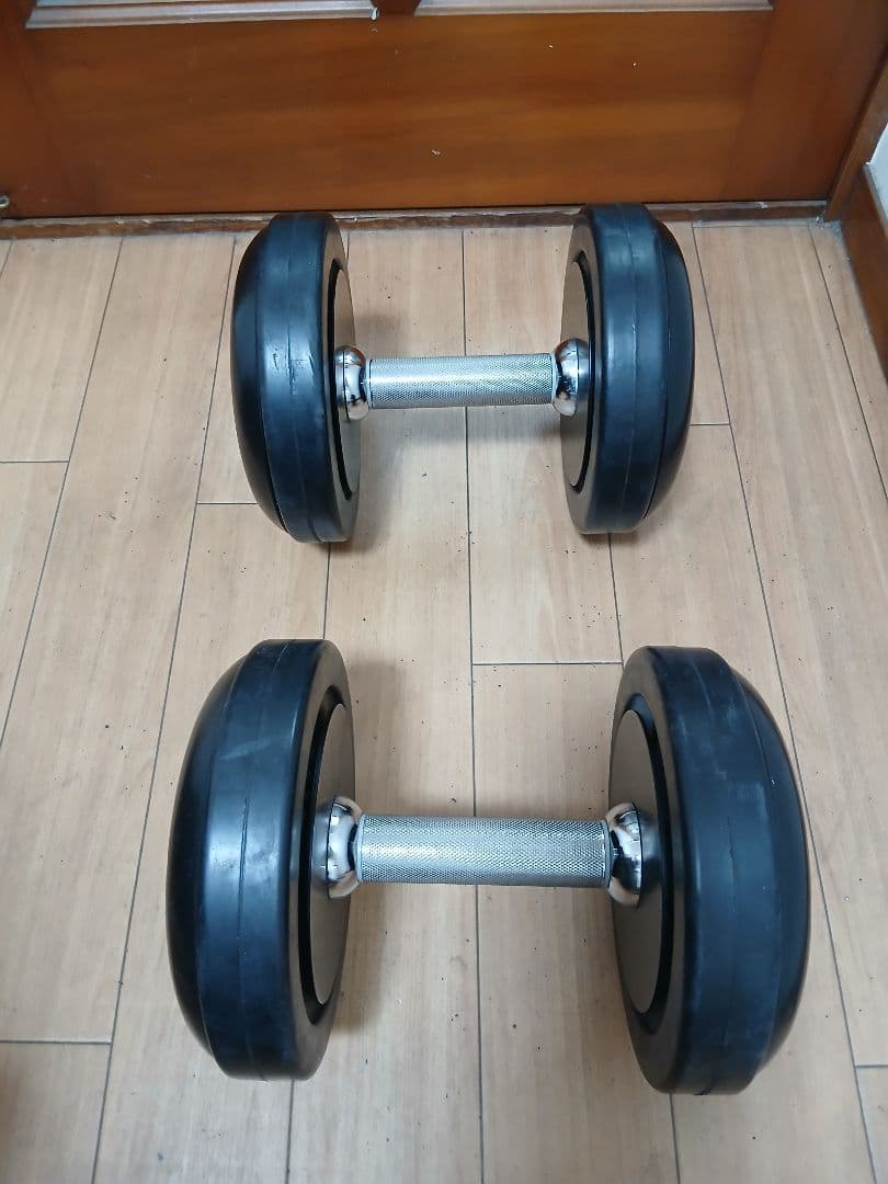 ①IVANKO(イヴァンコ) SDKR ダンベル(ラバー) 16kg x 1個