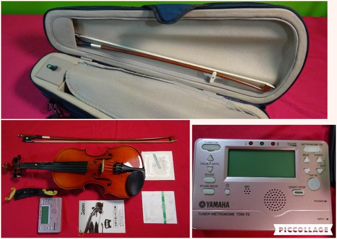 SuzukiバイオリンNo.230サイズ 1/4 ケース付き美品　現状品
