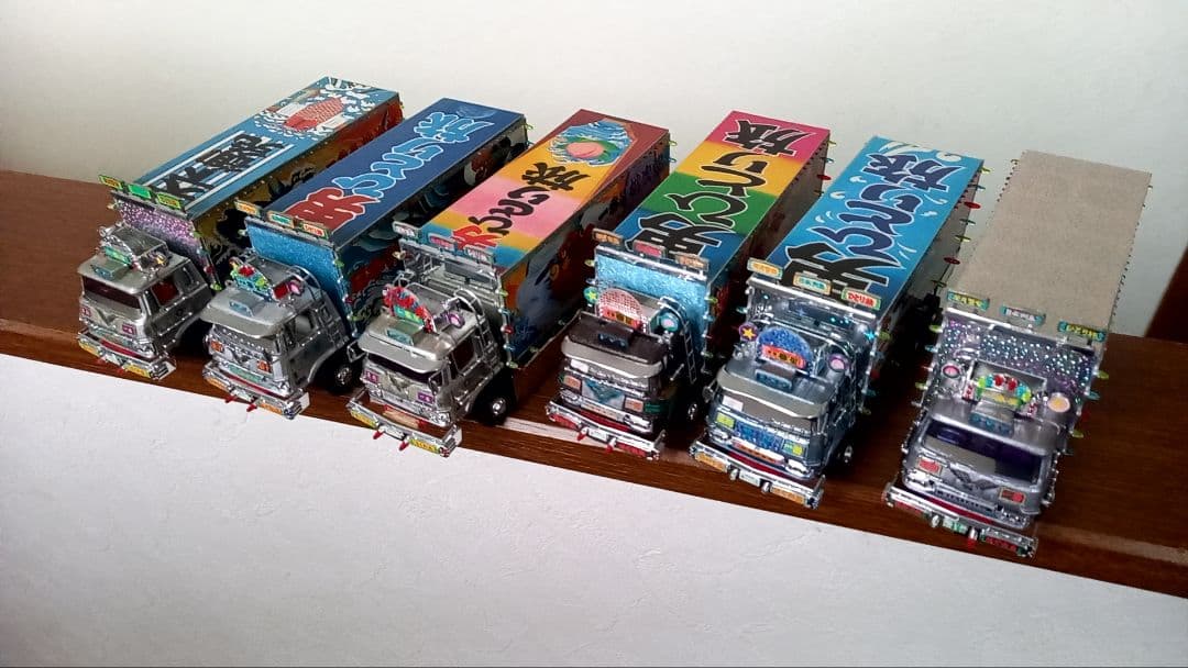 【絶版品】1／48トラック野郎　完成品ジャンク６台セット