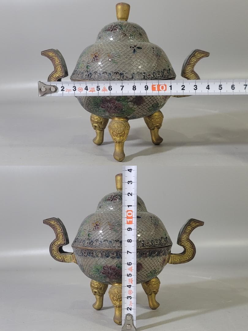 DT718 中国 七宝 香炉 六件 まとめて