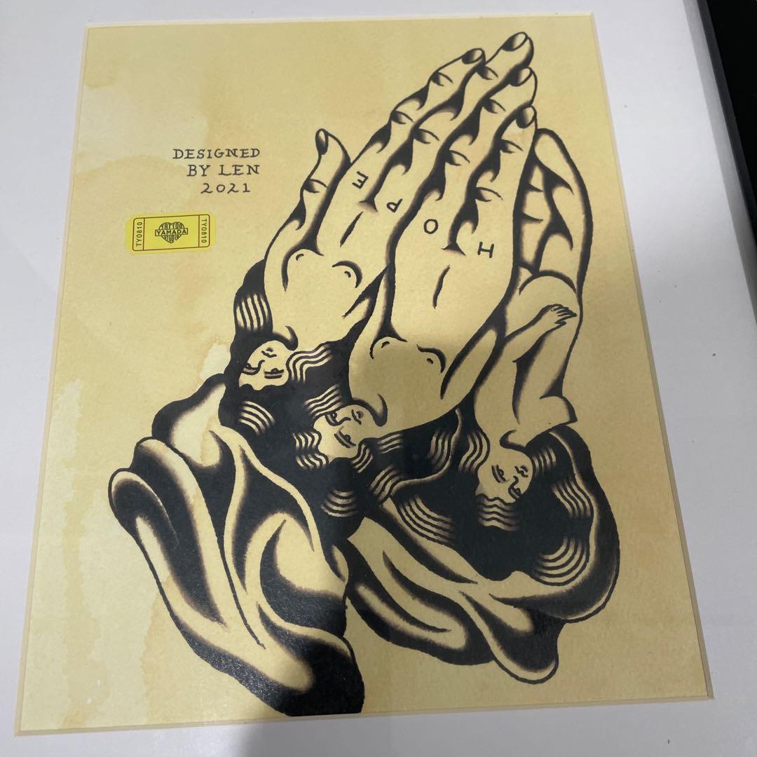 TATTOO FLASH POSTER【 Praying Hands 】