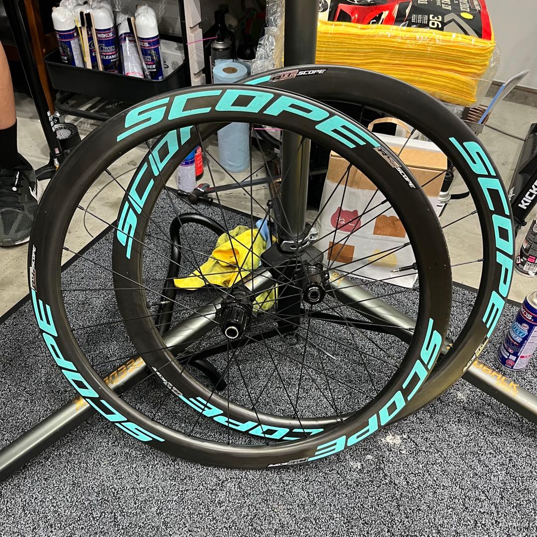 【再値下げ】SCOPE R4Dカーボンホイール前後輪【カスタムデカール】送料無料
