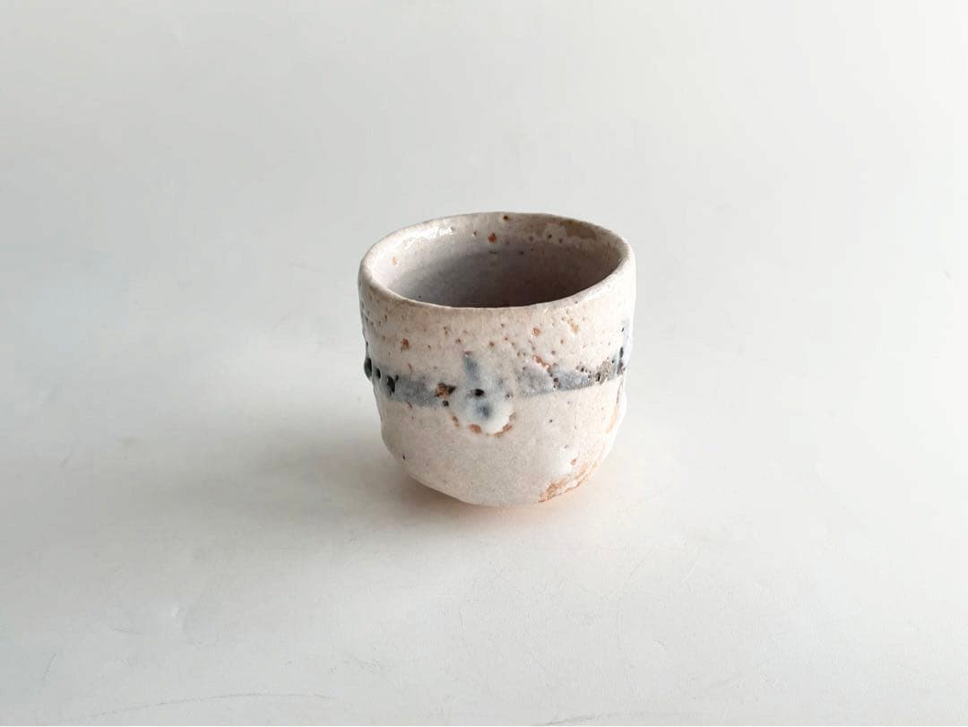 陶芸家　辻村塊　志野　ぐい呑　酒器　酒盃　共箱　辻村史朗