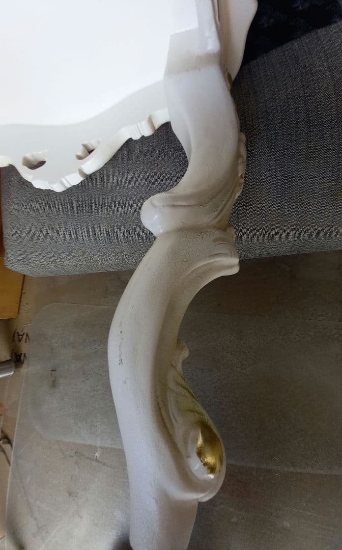 クラシック　姫家具　ロココ調猫足テーブル