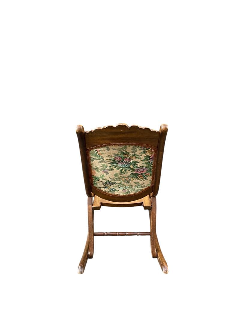 折りたたみロッキンチェア 送料込み ビンテージ アンティーク ゴブラン織