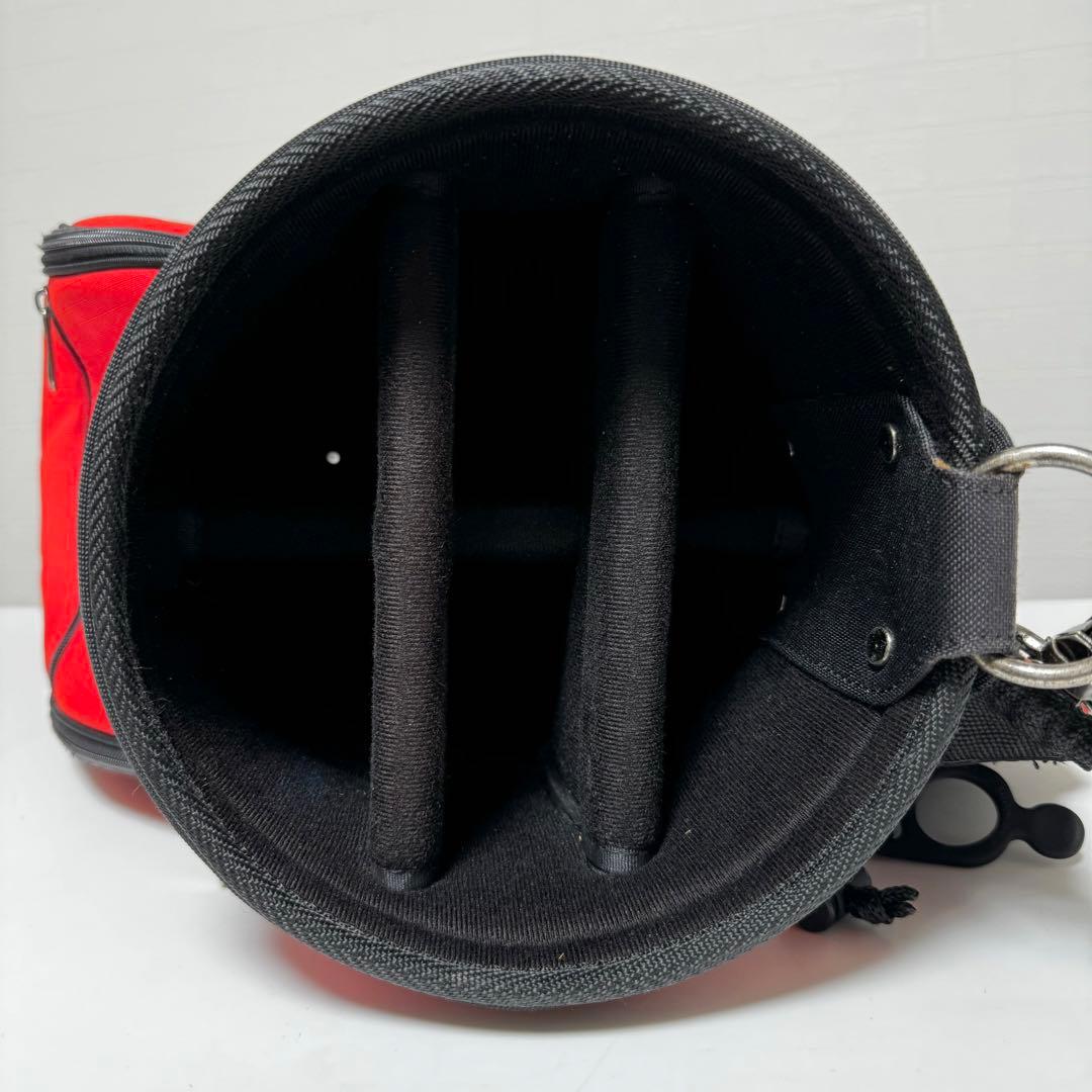 【貴重】POLO GOLF ラルフローレン キャディバッグ 口枠3分割 レッド