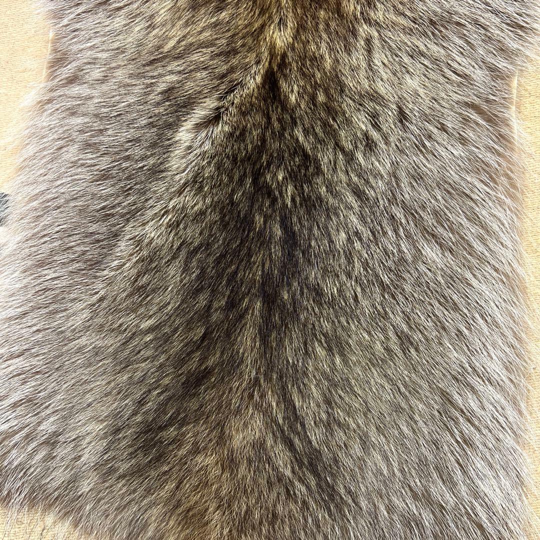 極上特大ラクーン　尻あて腰当尻皮　登山　スキー　キャンプ　ヒップガード　毛皮敷物