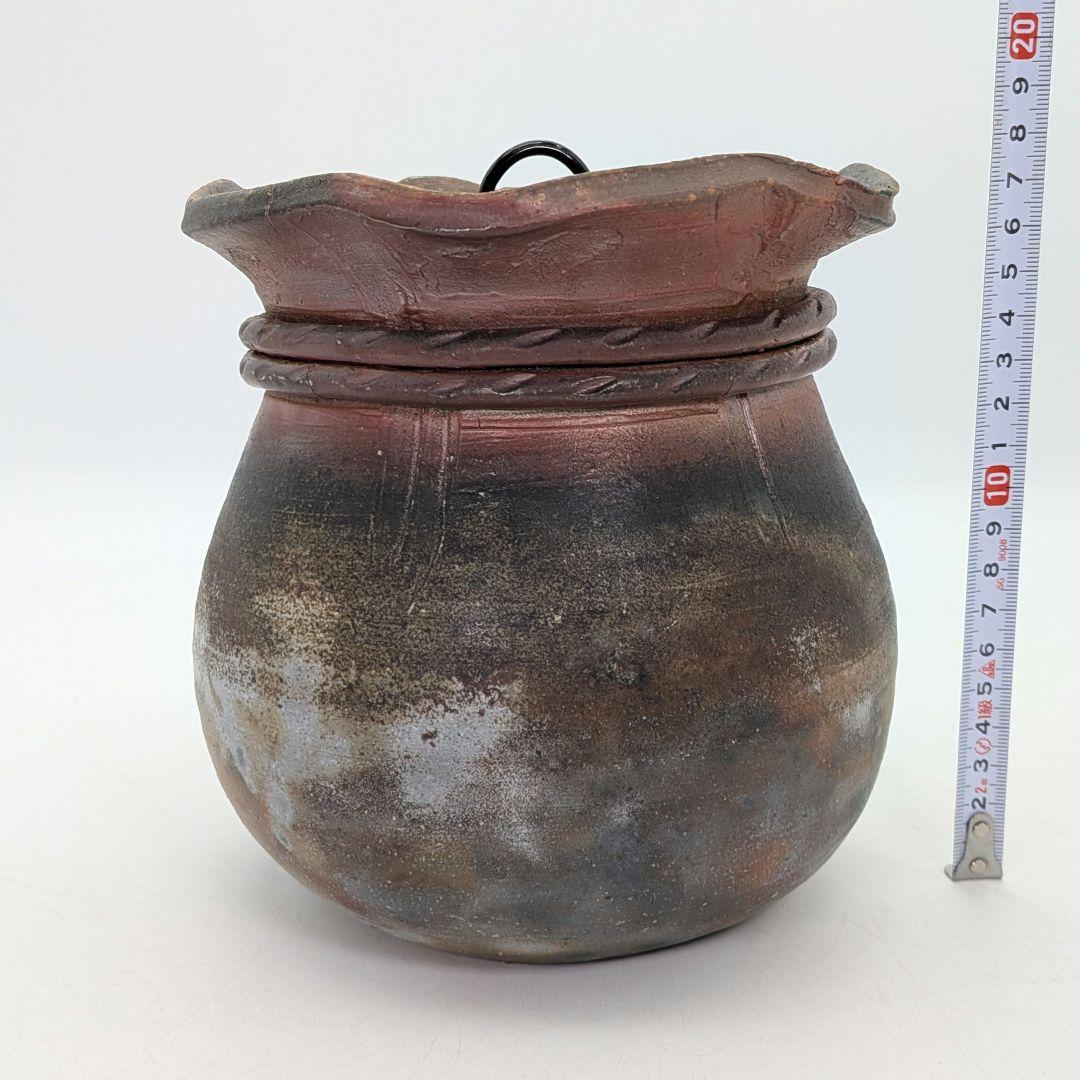 後藤岳水 備前焼 砂金袋型水指 共箱合布栞 水差 抹茶道具 茶器 食器 容器