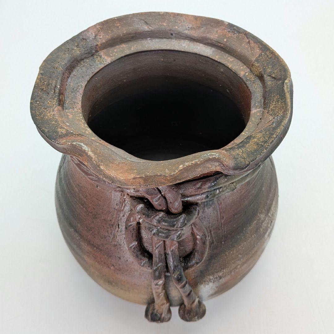 後藤岳水 備前焼 砂金袋型水指 共箱合布栞 水差 抹茶道具 茶器 食器 容器