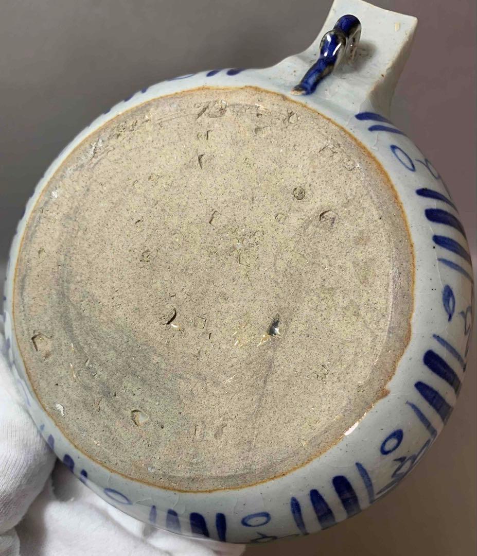 中国 染付鳳凰絵片口　f2250903