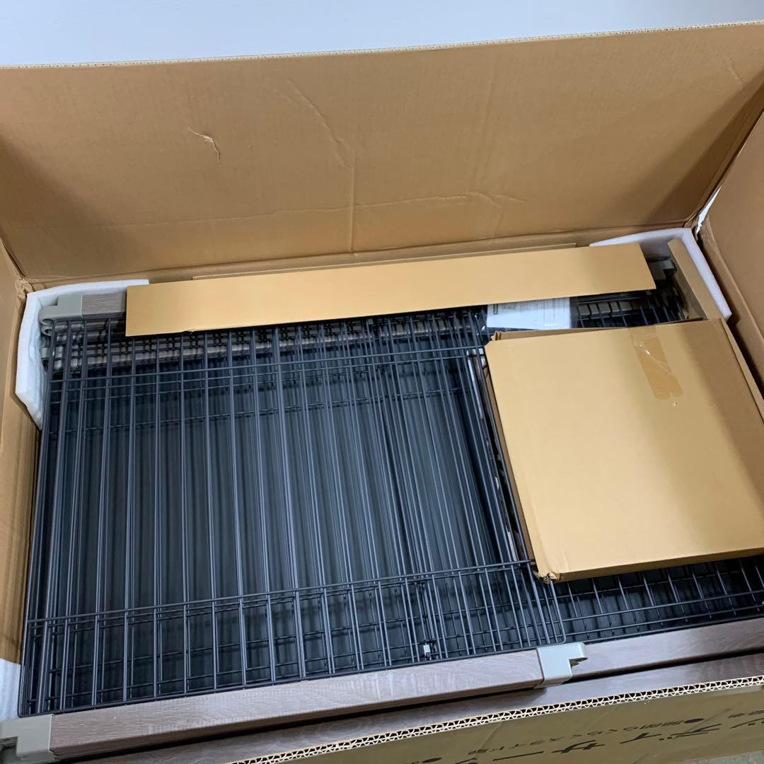 アイリスオーヤマ 犬 サークル ウッディサークル アッシュグレー 中型犬用