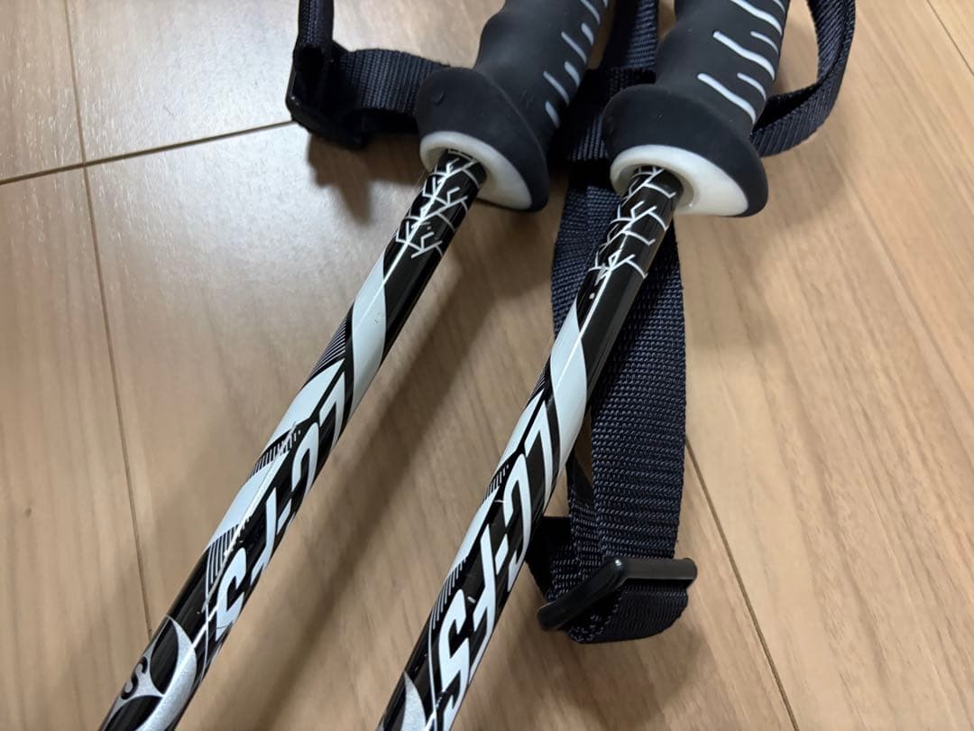 ★美品★お洒落　オガサカ スキーストック 収縮ポール　調整可能　デモ技術選