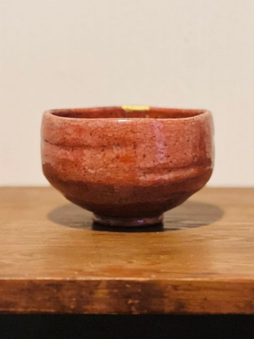 桃山期　赤楽茶碗