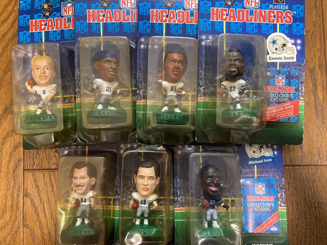 NFL ヘッドライナーズ フィギュア 7体セット ダラスカウボーイズ