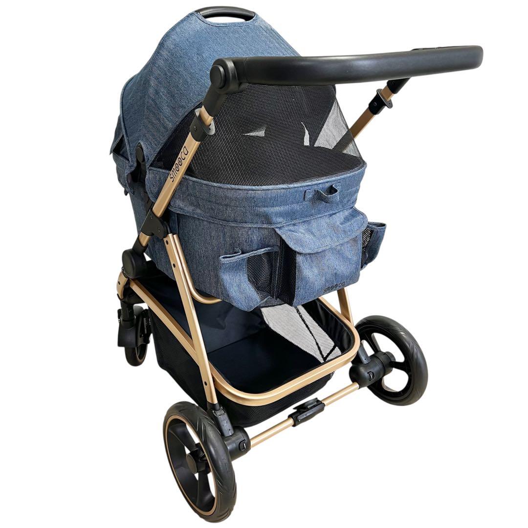 ペットパラダイス smooca プレミアム ペットカート デニム調