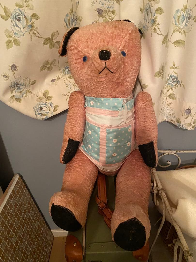 ビックサイズ❣️ピンクのアンティークベア