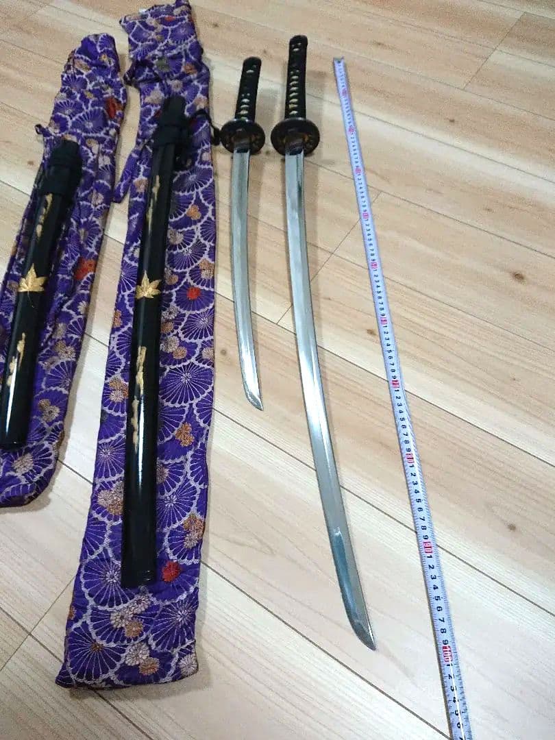 模造刀 大刀、小刀 の2本 袋付き