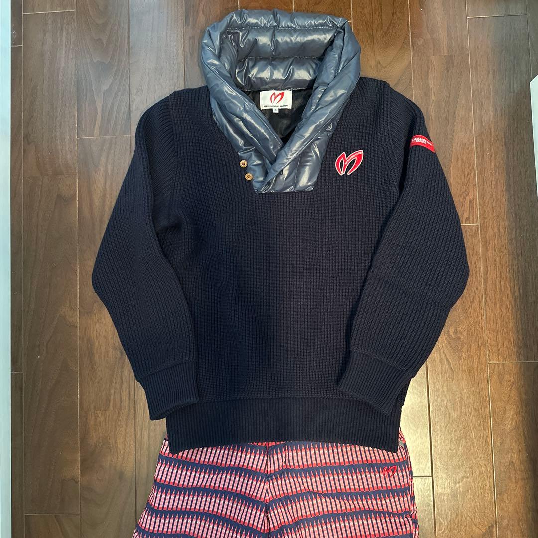 ☆★マスターバニー　メンズダウンフードセーターと暖パンのセットサイズ4★☆