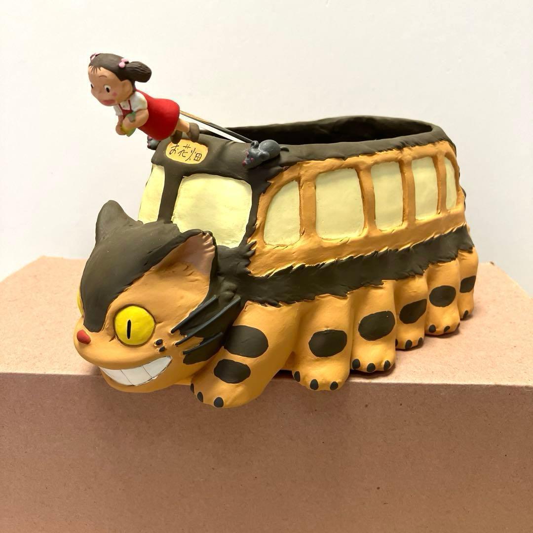 【となりのトトロ】ネコバス　プランター　めいちゃん　ピック付き