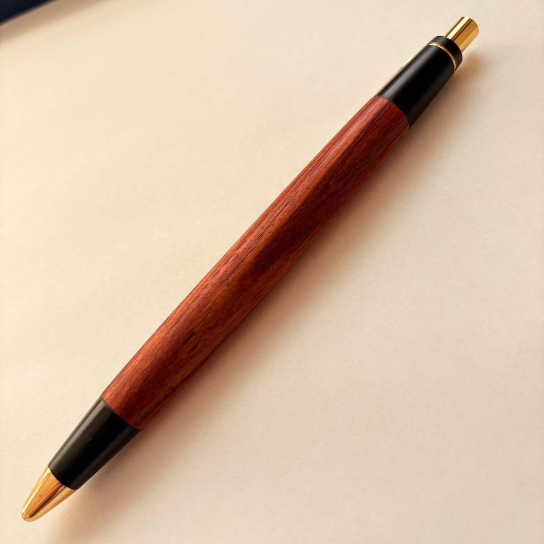 野原工芸 チューリップウッド 新型 シャープペンシル 固定式口金付き ノート付き