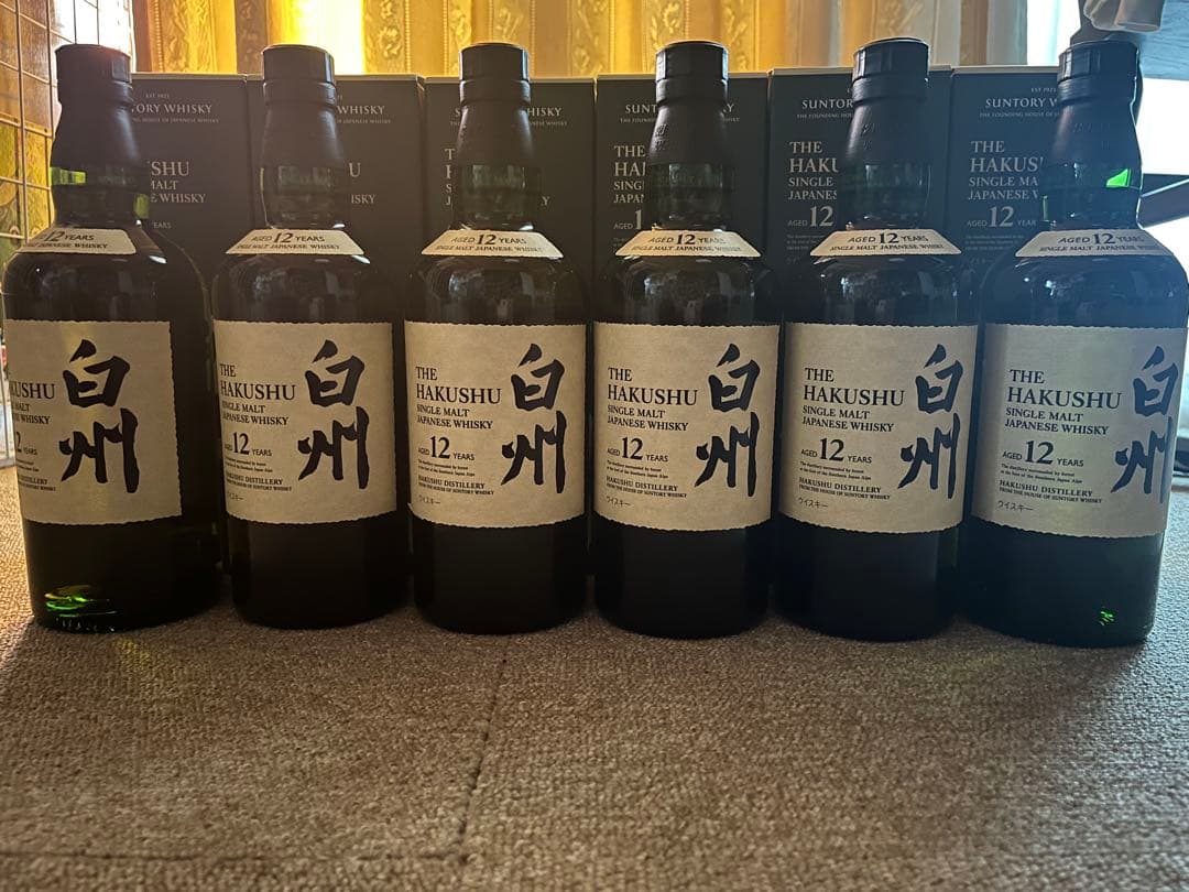 Hakushu 12年 シングルモルトウイスキー 6本セット