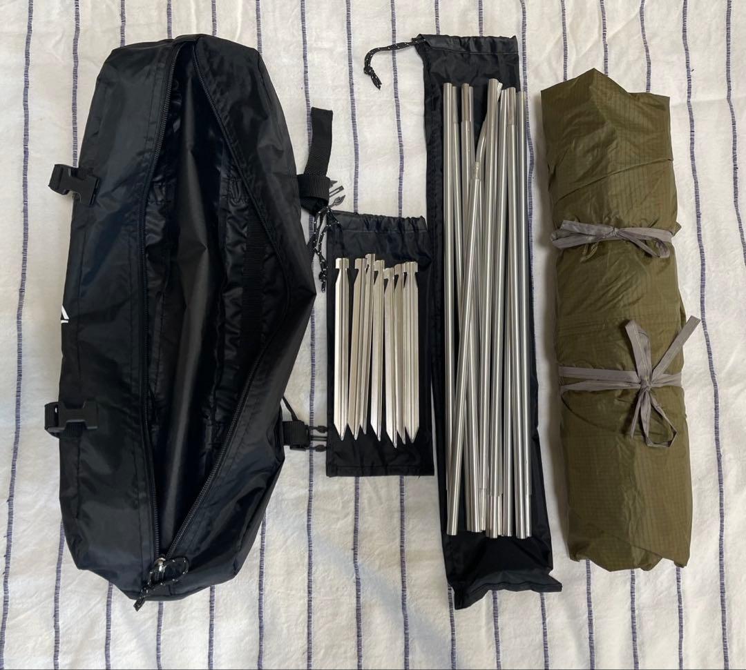 デイトナ マエヒロシェルター フォレストカーキ　タープ シェルター おまけあり