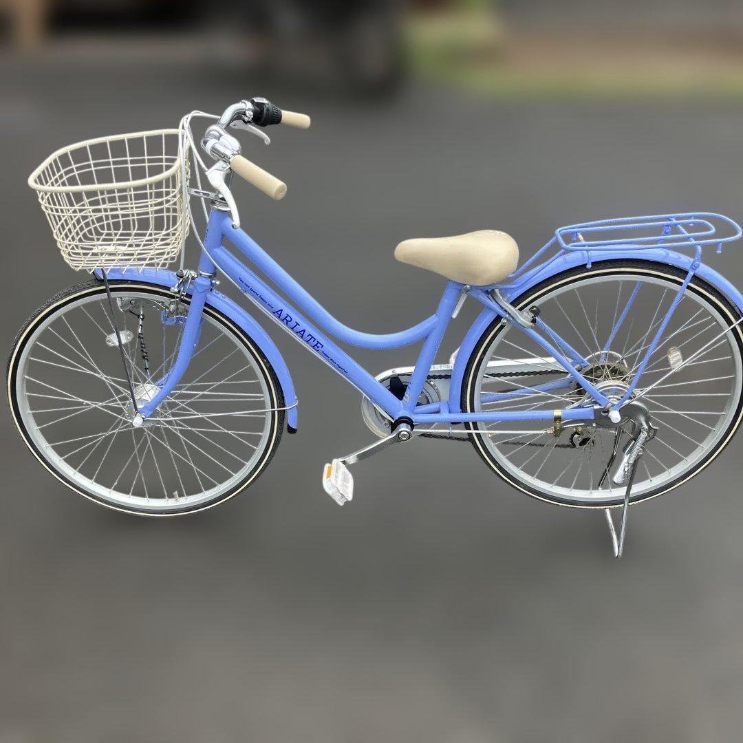 CAT『引取限定』シティサイクル　エンドウ商事　ARIATE 24インチ青