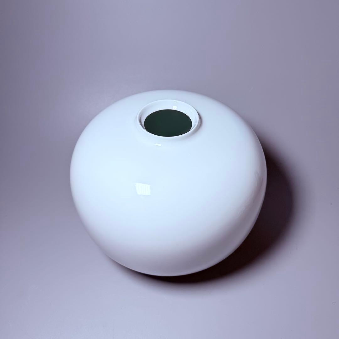 佐賀県重要無形文化財　中村清六　白磁　壺　轆轤の名人　高麗庵清六窯　本物　共箱