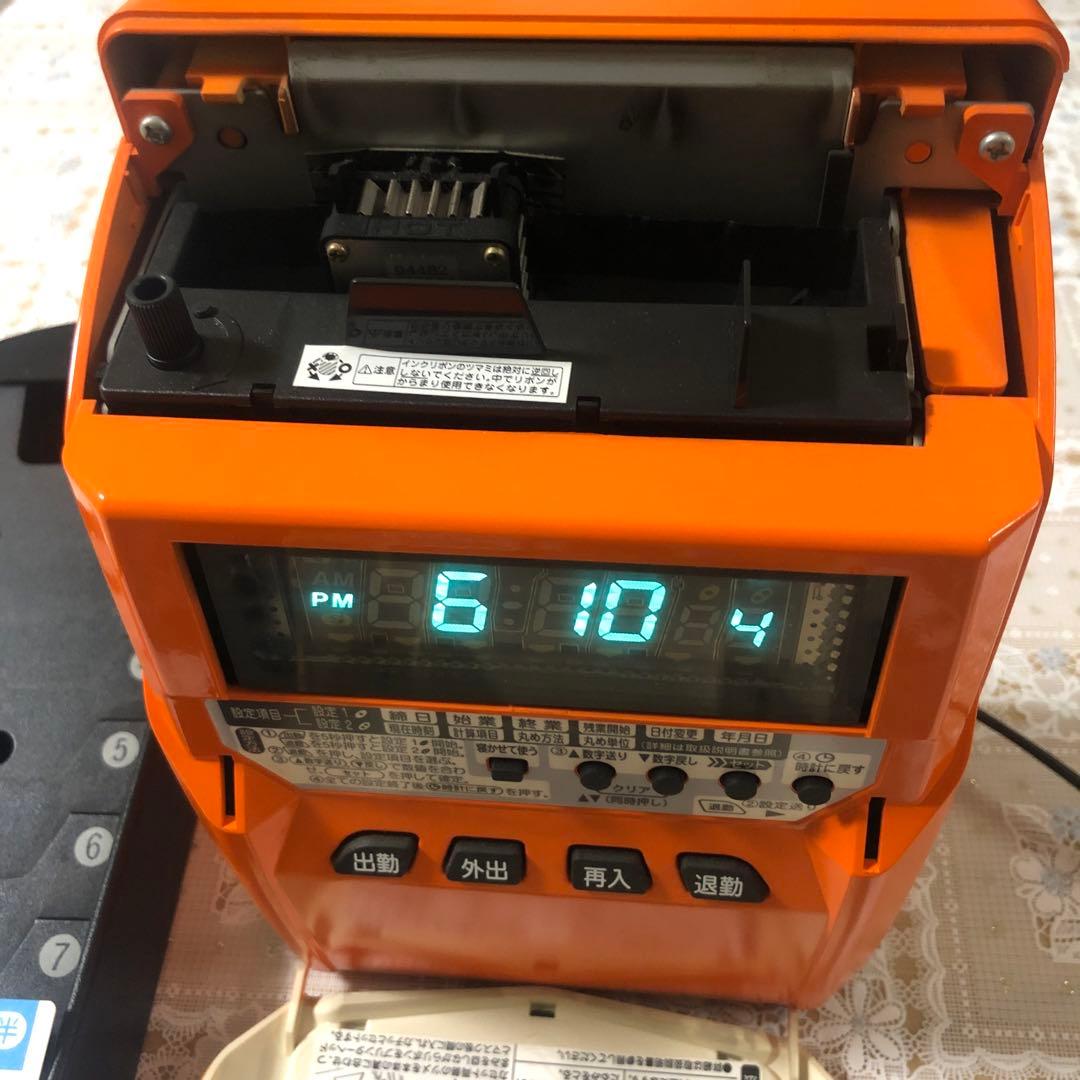 ♡MAX♡ER-110SⅢ一式セット♡タイムレコーダー♡レアカラーオレンジ♡