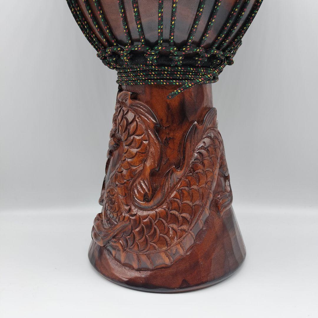 ジャンベ 民族楽器 打楽器 アフリカ 太鼓 彫刻 木彫り