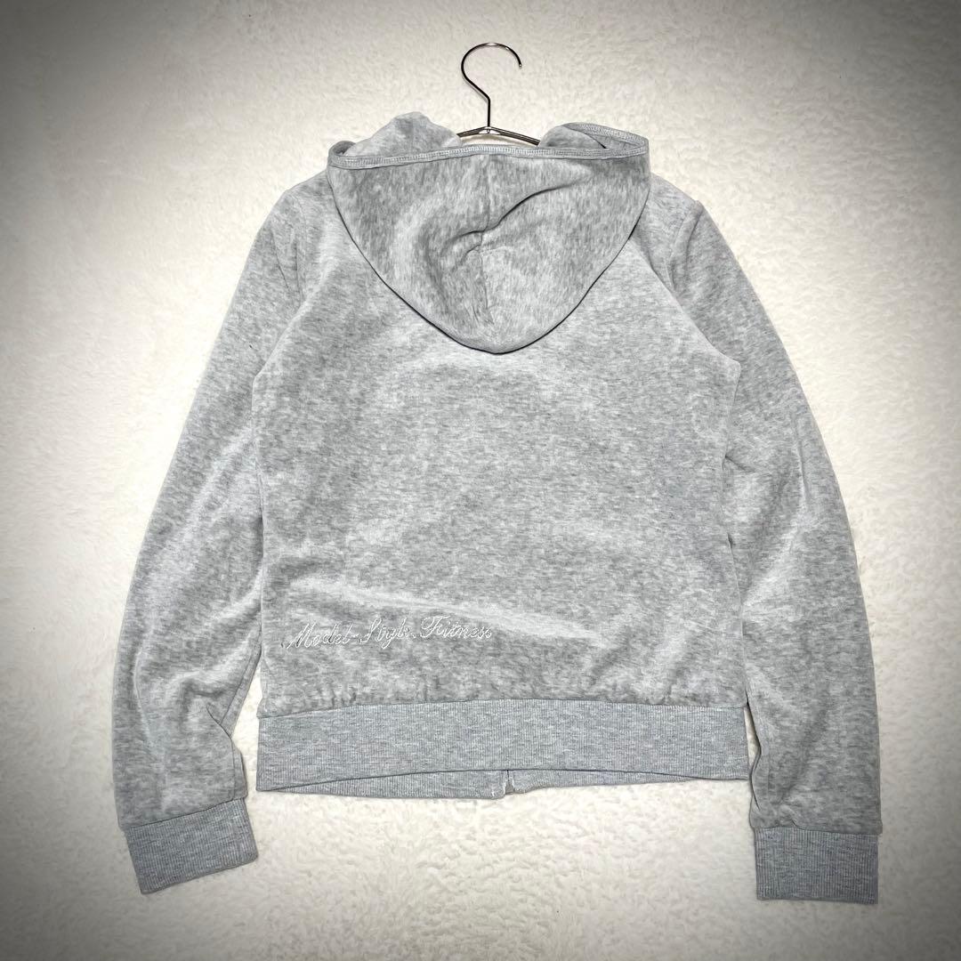 美品 ベロア セットアップ Y2K サウナスーツ スタイルアップ Ｍ グレー