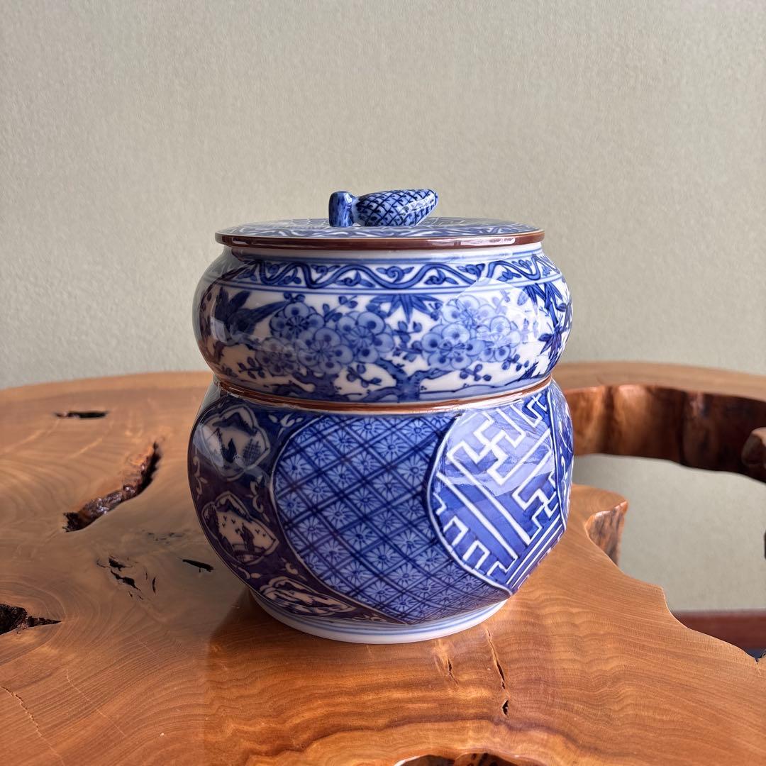 祥瑞瓢腰捻 水指 高野昭阿弥造 茶道具 共箱