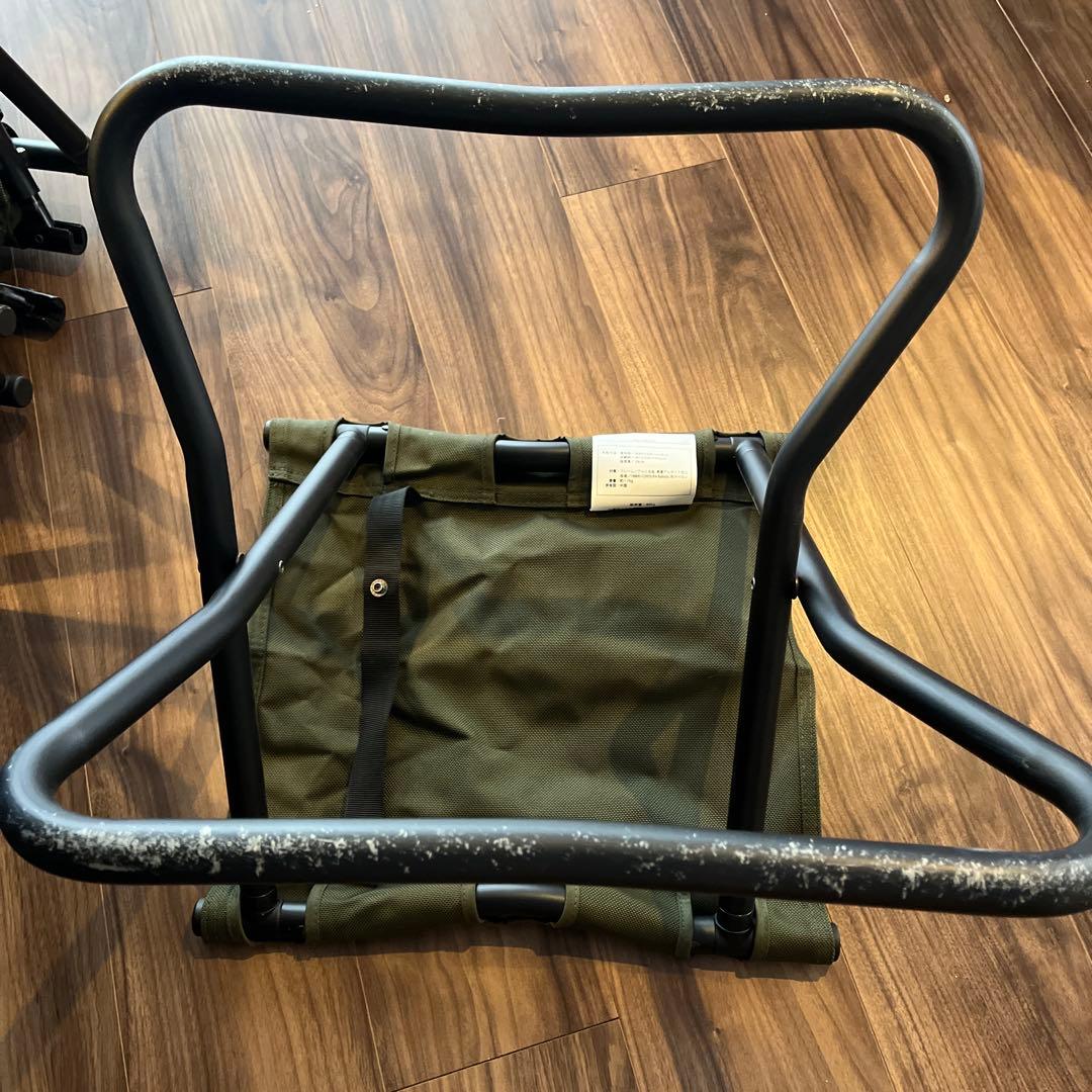 2個ノースフェイス TNFキャンプチェア　ニュートープグリーン　フットレスト付き