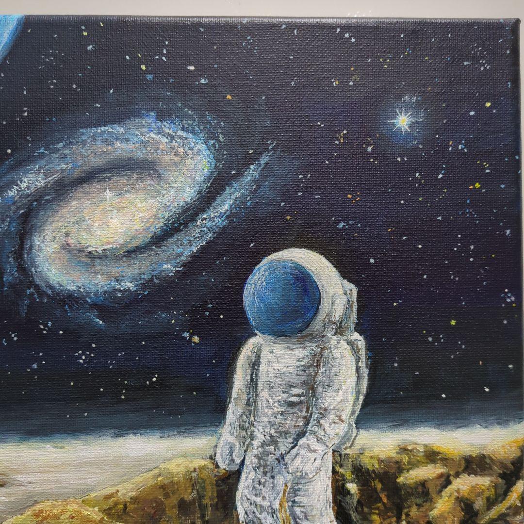 抽象画　絵画　作品名　あこがれ