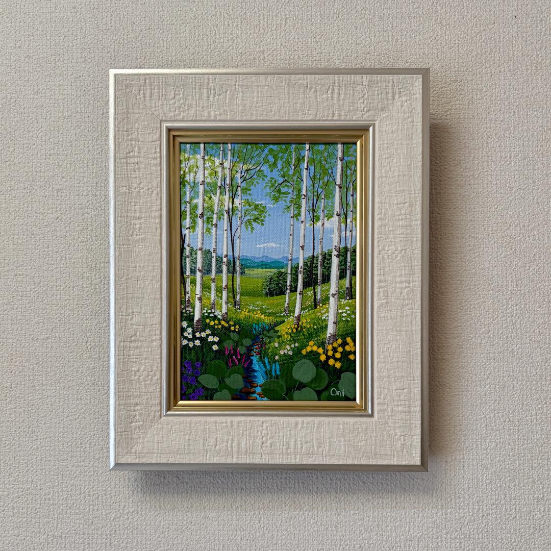 シェフ　アクリル画　原画　2点セット