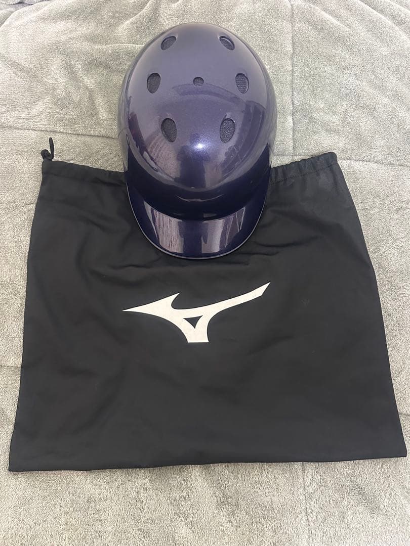 ミズノ キャッチャー用ヘルメット Lサイズ ネイビー