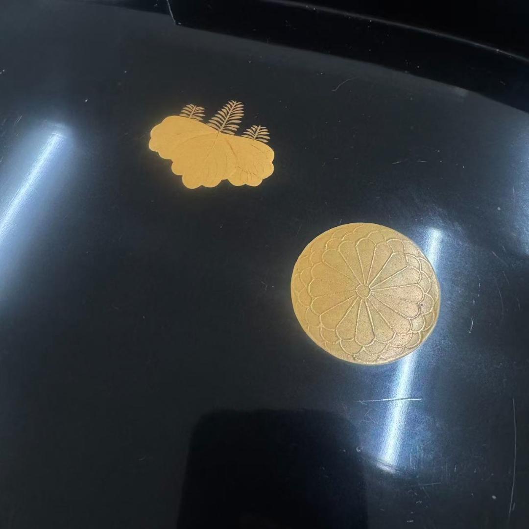 輪島塗　時代物時絵　御会席膳漆器セット　共箱