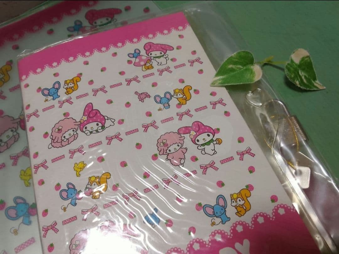 ♥昭和レトロ　激レア♥サンリオ♥　マイメロディ　♥鍵付き交換ノート日記　下敷き