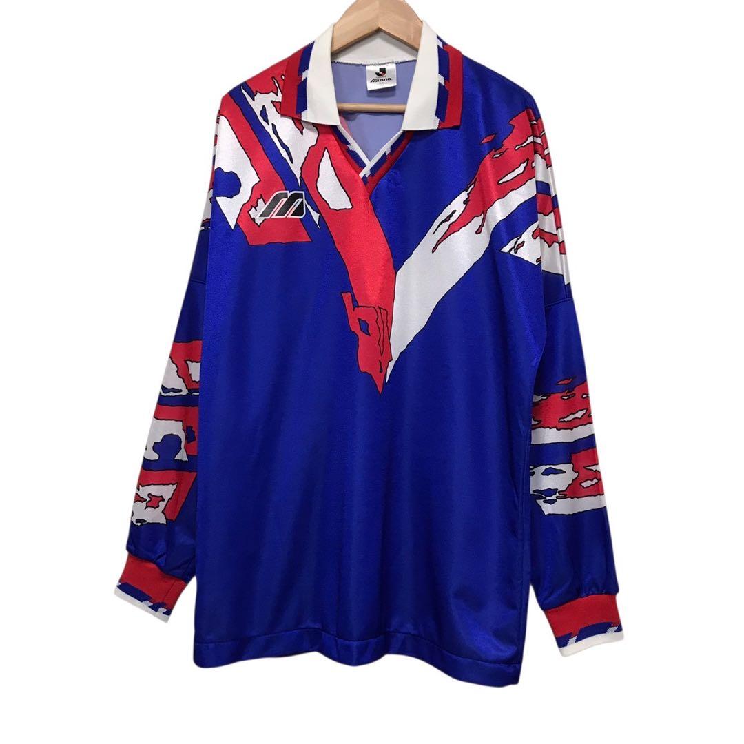 美品　90s 横浜F.マリノス　ビンテージ長袖サッカーユニフォーム　初期　ミズノ