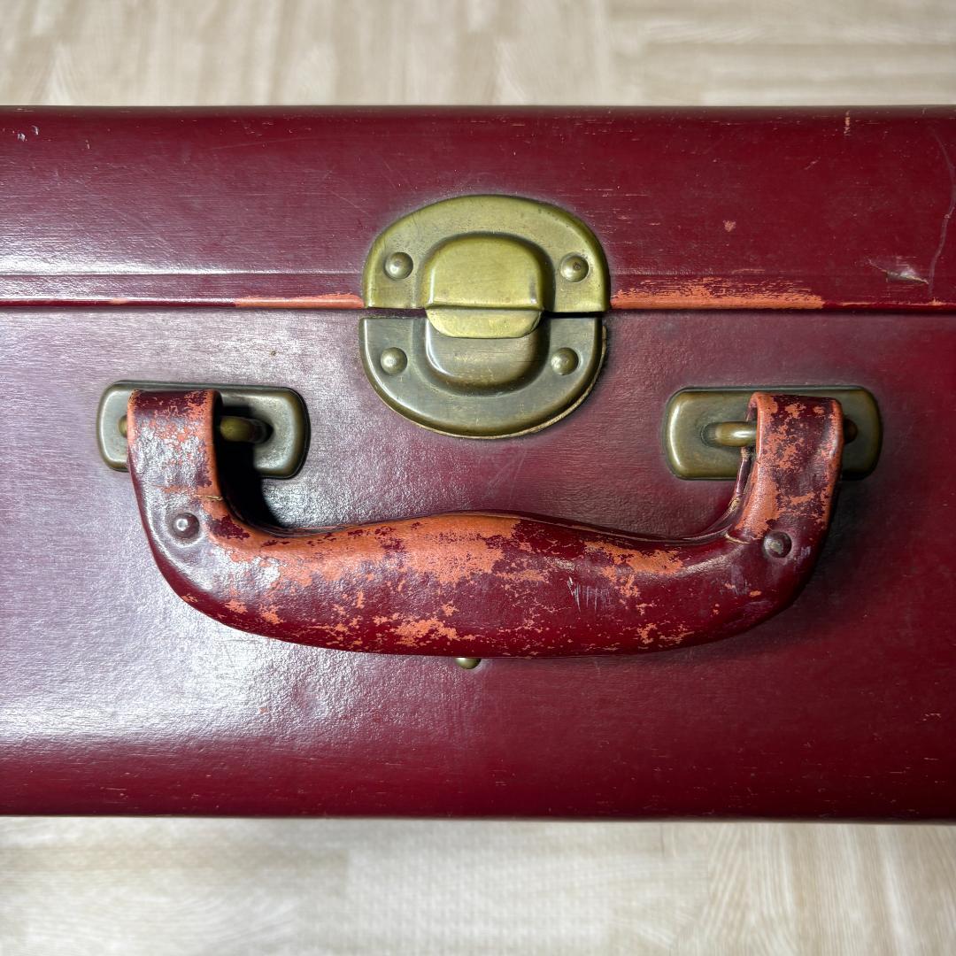 トランクケース ヴィンテージ レトロ スーツケース トランクボックス レザー