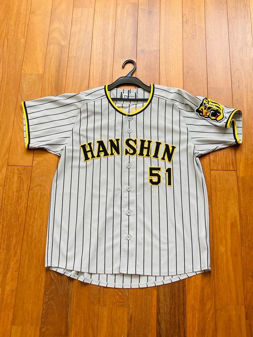阪神タイガース ビジター　ユニフォーム 中野拓夢　メンズM ミズノ 刺繍　中野
