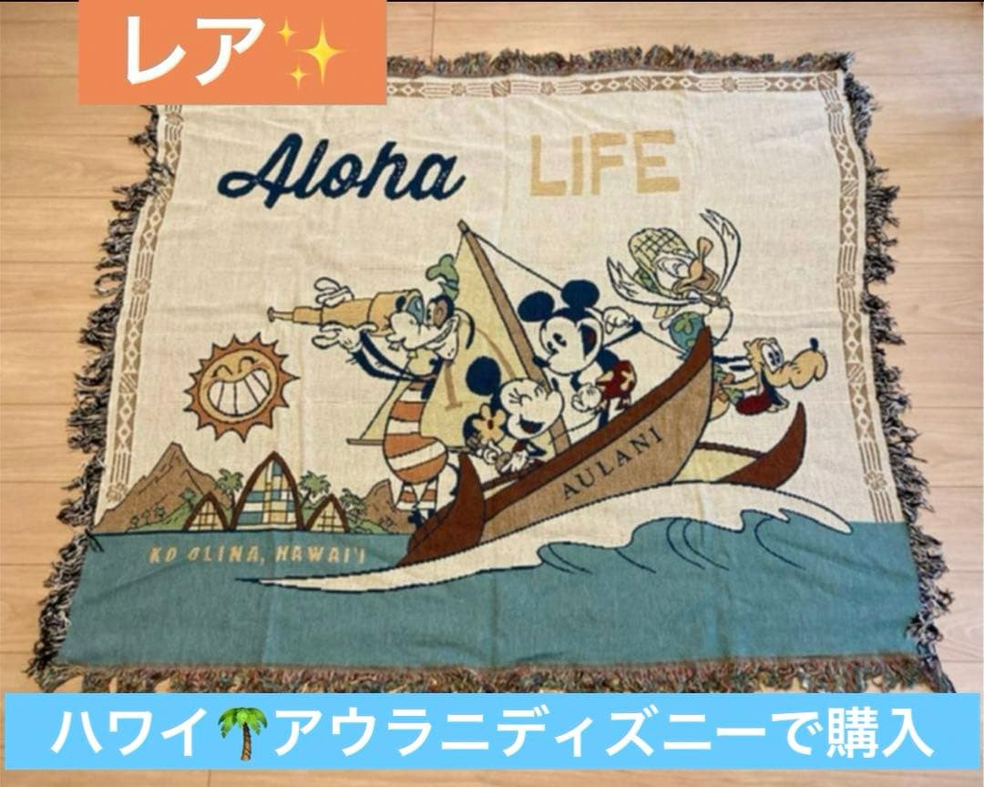 値引き中⭐︎レア⭐︎アウラニディズニー ミッキー　ミニー　ラグ　150x126