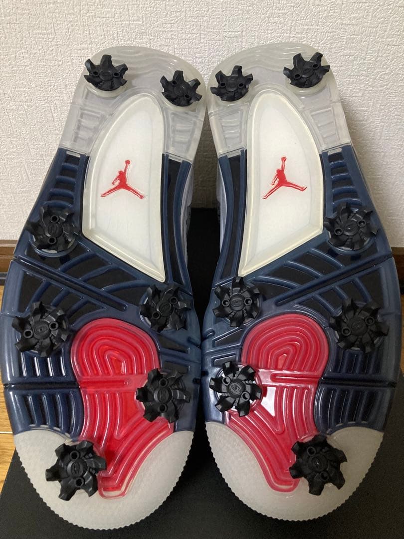 シューズ(男性用) NIKE GOLF AIR JORDAN 4 WHITE CEMENT 28.5