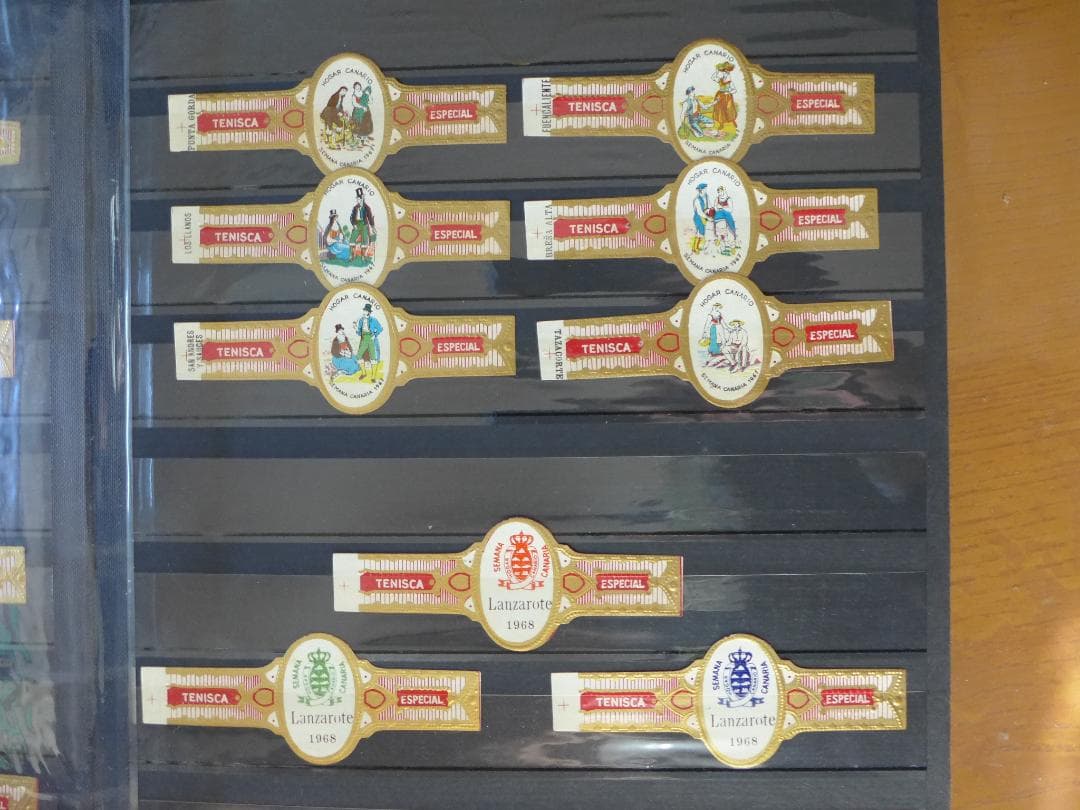 【未使用】’50～’60年代頃　ビンティージ　シガーバンド 282枚　ファイル入