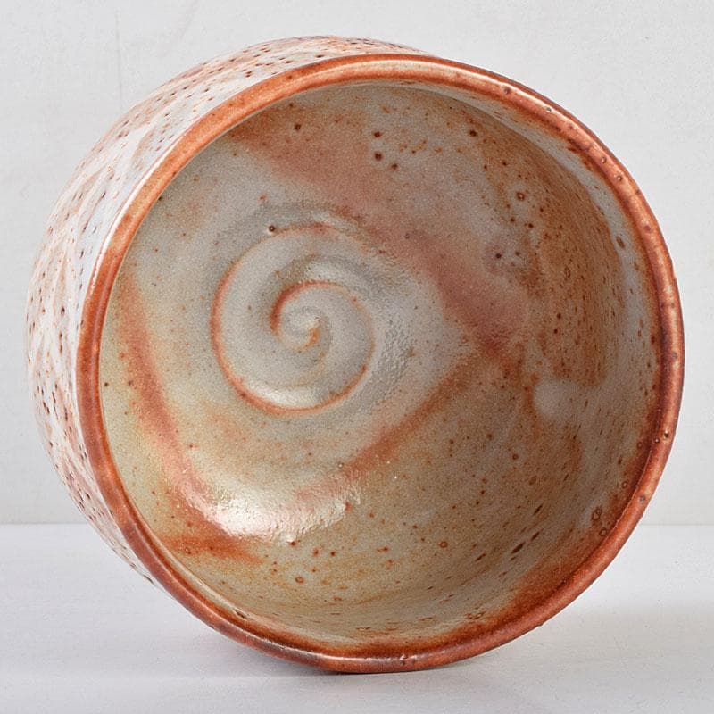 茶道具　人間国宝　鈴木蔵作　鼠志野　茶碗　仕覆付　共箱　M　R9199